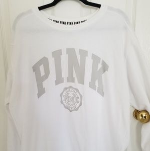 VS PINK White sweatshirt